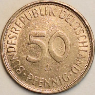 Germany Federal Republic - 50 Pfennig 1971 J (Large J), KM# 109.1 (#4726) - 50 Pfennig