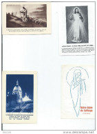 5 Images Pieuses Et 4 Cartes Pieuses Lot 05 - Devotion Images