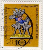 RFA Poste Obl Yv: 473 Mi:610 Weihnachtsmarke Zinnfigur Um 1850 (Beau Cachet Rond) (Thème) - Noël