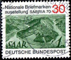 RFA Poste Obl Yv: 482 Mi:619 Briefmarken Ausstellung SABRIA Saarschleife (cachet Rond) (Thème) - Briefmarkenausstellungen