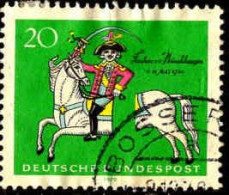 RFA Poste Obl Yv: 485 Mi:623 Freiherr Von Münchhausen Ecrivain (Beau Cachet Rond) (Thème) - Chevaux