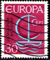 RFA Poste Obl Yv: 377 Mi:520 Europa Cept (Lign.Ondulées) (Thème) - 1966