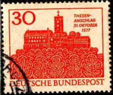 RFA Poste Obl Yv: 409 Mi:544 Thesen-Anschlag Wartburg (cachet Rond) (Thème) - Cristianesimo