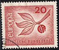 RFA Poste Obl Yv: 351 Mi:484 Europa Cept Branche D'olivier (cachet Rond) (Thème) - 1965