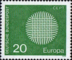 RFA Poste N** Yv: 483 Mi:620 Europa Cept Tissage Formant Un Soleil (Thème) - 1970