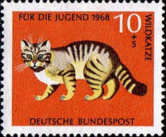 RFA Poste N** Yv: 414 Mi:549 Für Die Jugend Wildkatze (Thème) - Hauskatzen
