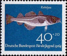 RFA Poste N** Yv: 287 Mi:415 Für Die Jugend Kabeljau (Thème) - Fishes