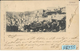 Toscana-grosseto-sorano Panorama Lato Sud Di Sorano Veduta Case Paese 1902 (f.picc./v.retro) - Andere & Zonder Classificatie