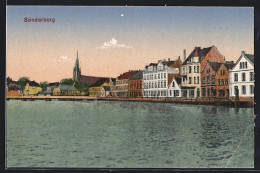 AK Sonderborg, Uferpartie Mit Kirche  - Denmark