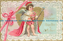 R629361 To My Valentine. Love Is King. Tuck. Valentine Post Card Series. No. 162 - Monde