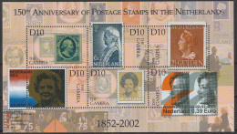 Gambia: 2002, Blockausgabe: Mi. Nr. 4805-10, 150 Jahre Niederländische Briefmarken. **/MNH - Gambie (1965-...)