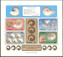 PALAU 1988 SEASHELLS S/S OF 5** - Coquillages