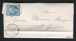 Belle Lettre D'Aspet Pour Saint Gaudens ( Haute Garonne 1867 ) - Cachet GC 188 - 1849-1876: Période Classique