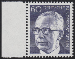 394 Heinemann 60 Pf Seitenrand Li. ** Postfrisch - Unused Stamps