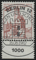 673 Burgen U.Schl. 35 Pf Unterrand ESST Berlin - Usados