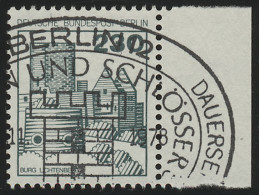 590 Burgen U.Schl. 230 Pf Seitenrand Re. ESST Berlin - Used Stamps
