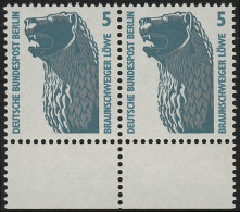 863 SWK 5 Pf Paar UR ** Postfrisch - Unused Stamps