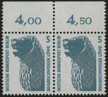 863 SWK 5 Pf Paar OR ** Postfrisch - Unused Stamps