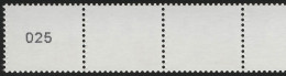 2964 Drei Cent 5er-Streifen UNGERADE Nr. Typ III Kleine, Fette Ziffern, ** - Rollenmarken