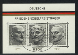 Block 11 Friedensnobelpreisträger 1975 Mit ESSt Bonn 14.11.1975 - Gebraucht
