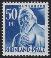 Rheinland-Pfalz 26y Freimarke 50 Pf. ** - Rheinland-Pfalz