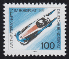 1496 Einzelmarke Aus Block 23 Bob-WM Altenberg 1991, Postfrisch ** - Neufs