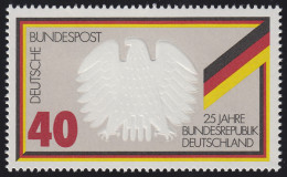 807 Einzelmarke Aus Block 10 - Jubiläum 25 Jahre Bundesrepublik, ** Postfrisch - Neufs