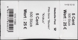 2480 Krokus 5 Banderole / Aufkleber Für 500er-Rolle, Angabe Stück - Roller Precancels