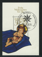 Block 17 Weihnachten - Christkind 1978, ESSt Bonn Weihnachtsstern - Gebraucht