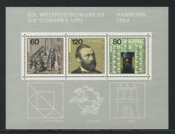 Block 19 Weltpostkongreß Hamburg 1984, Postfrisch - Nuevos