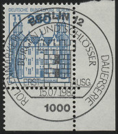 676 Burgen U.Schl. 280 Pf Ecke Ur ESST Berlin - Used Stamps