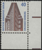 816 SWK 40 Pf Ecke Ur ** Postfrisch - Unused Stamps