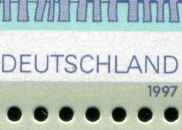 Block 38 SDW Mit PLF Strich Im S Von DEUTSCHLAND Beim 200-Pf-Wert, ** - Variétés Et Curiosités