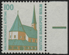 834 SWK 100 Pf Seitenrand Re. ** Postfrisch - Unused Stamps