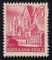 Rheinland-Pfalz 10vv II Freimarke 45 Pf. ** - Rhine-Palatinate