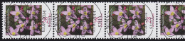 3088 Blume 28 Cent Nk 5er-Streifen Mit GERADER Nummer, ESSt Bonn - Rollenmarken