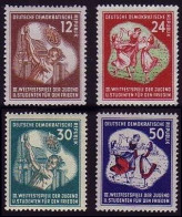 289-292 Weltfestspiele 1951, Postfrischer Satz ** - Nuovi