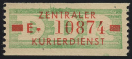 30I-E Dienst-B, Billet Alte Zeichnung, Rot Auf Grün, ** Postfrisch - Postfris