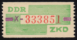 24-X Dienst-B, Billet Rot Auf Grün, ** Postfrisch - Nuovi