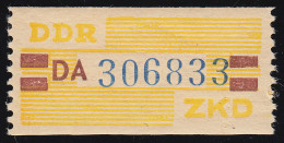25-DA-N Dienst-B, Billet Blau Auf Gelb, Nachdruck ** Postfrisch - Nuevos