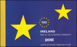 Irland-Markenheftchen 810 Europäischer Binnenmarkt, ** Postfrisch - Libretti