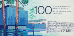 Finnland Markenheftchen 15 Banknotendruckerei, ** Postfrisch - Cuadernillos