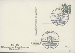 Pk 15 Pf Berlin-Tegel Nr. 56 Cham Mit Zudruck SSt - Enveloppes Privées - Neuves