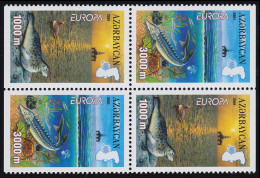 2001 Aserbaidschan 494D-495D Lebensspender Wasser, Heftchenblatt ** - Altri & Non Classificati