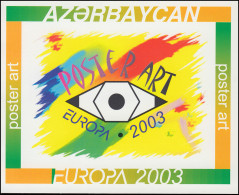 2003 Aserbaidschan 543D-544D Plakatkunst, Markenheftchen ** Postfrisch - Andere & Zonder Classificatie