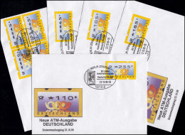 3.2 Posthörner VS-Satz 5 ATM 5-225, Satz Auf Fünf FDC Mit ET-O Berlin 22.10.99 - Timbres De Distributeurs [ATM]