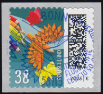 3742 Welt Der Briefe: Flügelstifte 38 Cent, Selbstklebend, EV-O Bonn - Used Stamps