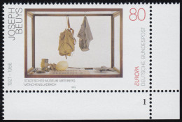 1673 Europa 80 Pf Beuys ** FN1 - Unused Stamps