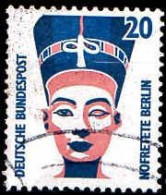 RFA Poste Obl Yv:1230 Mi:1398A Nofretete Nefertiti (Lign.Ondulées) (Thème) - Archäologie