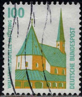 RFA Poste Obl Yv:1238 Mi:1406A Wallfahrtskapelle Altötting (Lign.Ondulées) (Thème) - Kirchen U. Kathedralen